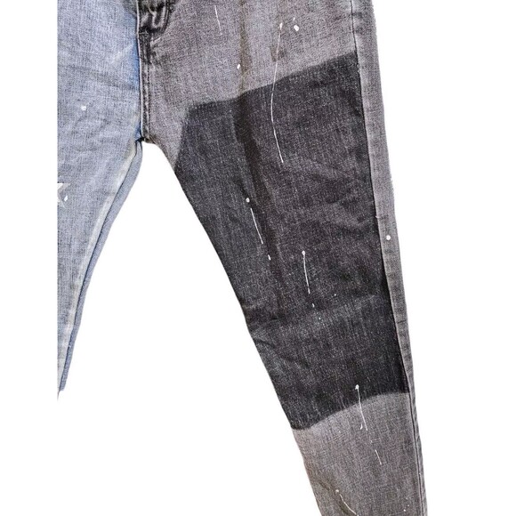 Cooper 9 Mens Size 32 Jeans Split Dye Black White Streetwear Urban Stars - Picture 5 of 7